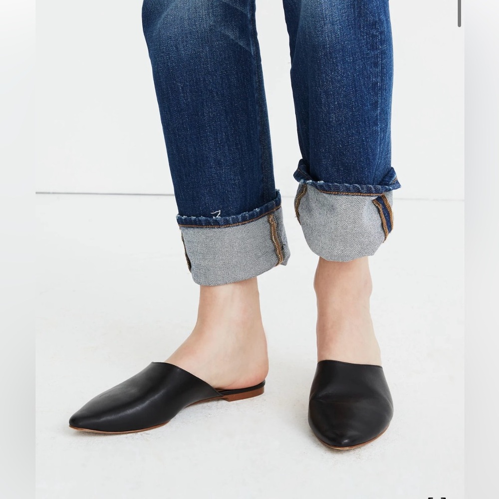 Madewell - Remy Mule - Black Leather - US Size 8